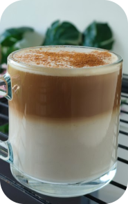 <strong>Capuccino Moka - Aprox. 180–200 ml | 150–190 kcal</strong>