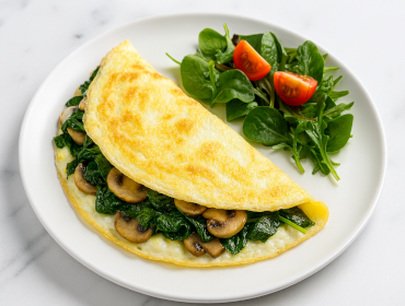 <strong>Omelette de Claras - Aprox. 220–300 kcal por porción</strong>