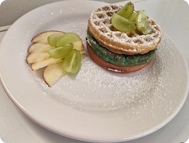 <strong>Wafle Sorpresa - Aprox. 420–480 kcal por porción</strong>