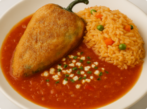 <strong>Chiles rellenos - Aprox. 580–660 kcal por porción</strong>
